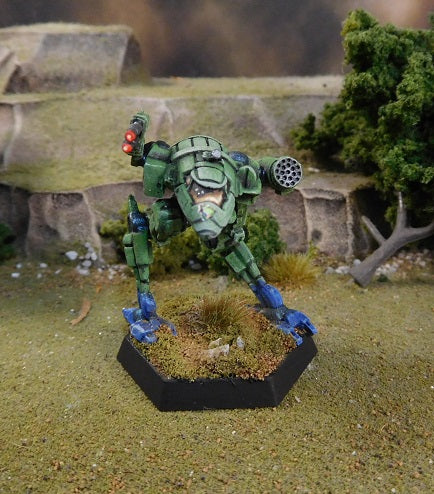 Painted Battletech Raven-3X, Liao Guards