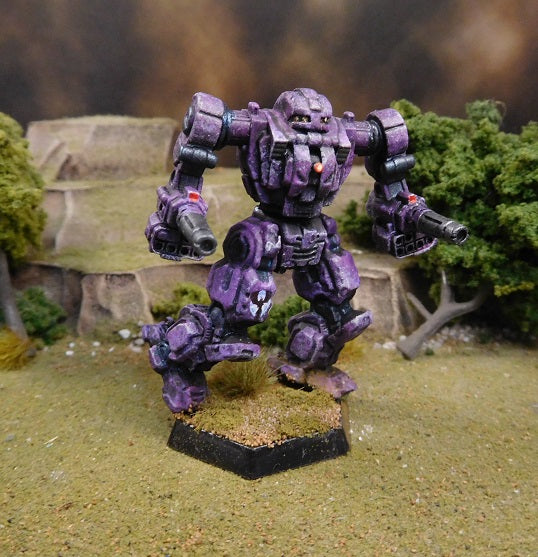 Painted Battletech Gargoyle, Raven Alliance Corvis Keshik