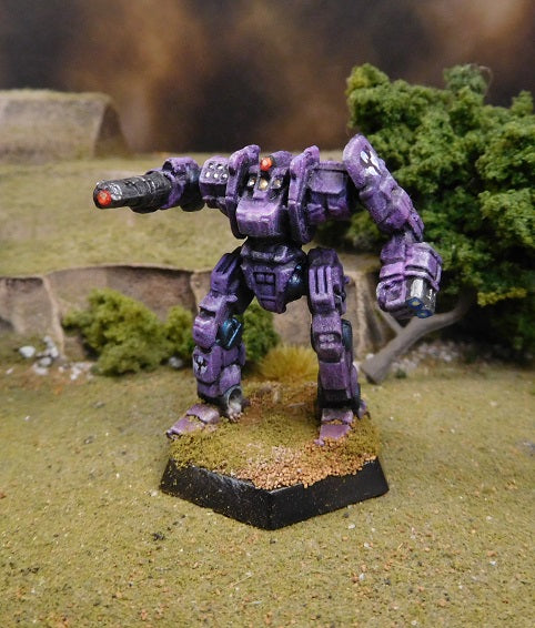 Painted Battletech Grendal, Raven Alliance Corvis Keshik