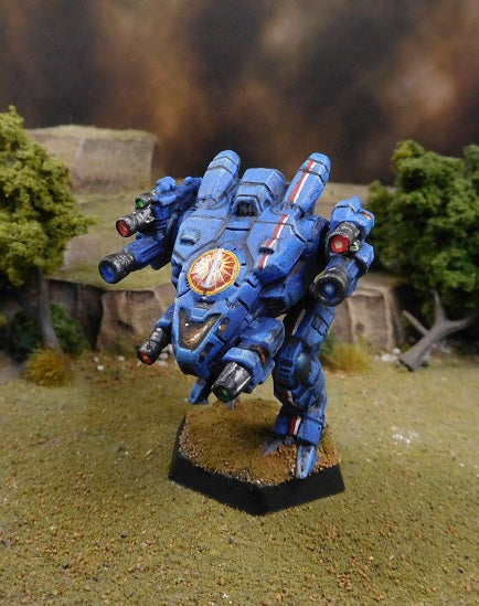 Painted Battletech Sagittaire, metal, Davion Guards