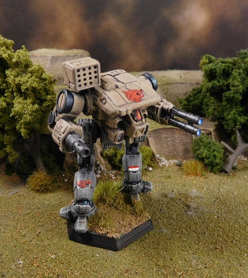 Painted Battletech Warhawk A variant, Wolf Clan Beta Galaxy
