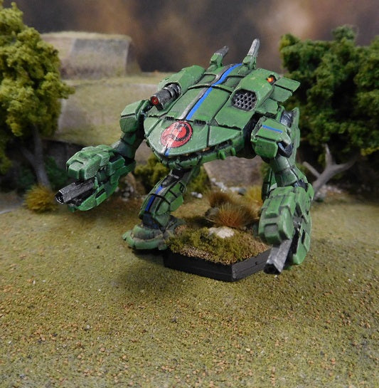 Painted Battletech King Crab, (Gauss variant) Kurita 3rd Proserpina Hussars