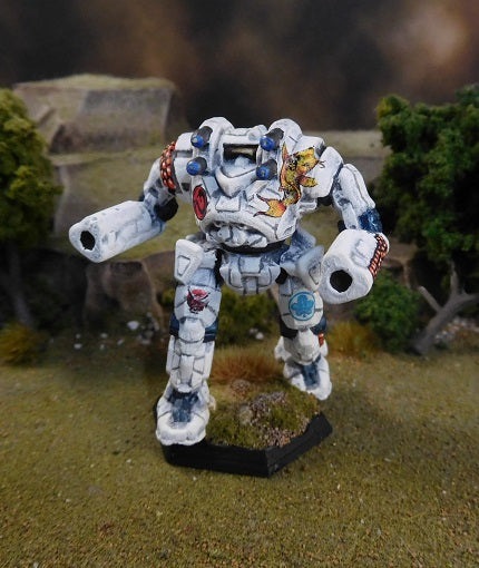 Painted Battletech Gunslinger, Kurita 2nd Ghost Regiment
