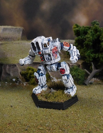 Painted Battletech Hunchback, Kurita 2nd Ghost Regiment