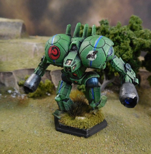 Painted Battletech Ninja-To, Kurita 3rd Proserpina Hussars