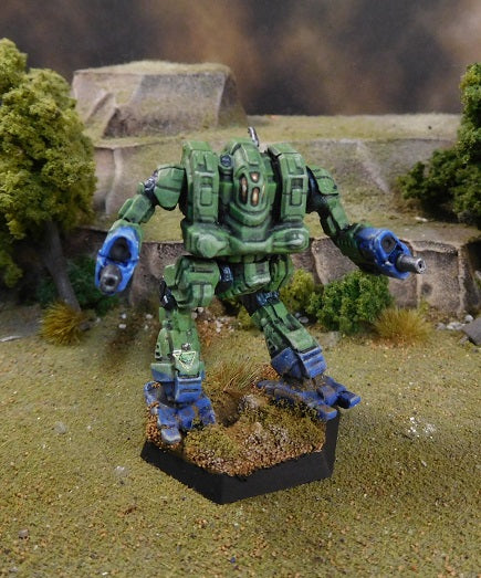 Painted Battletech Cataphract 3X, Liao Guards