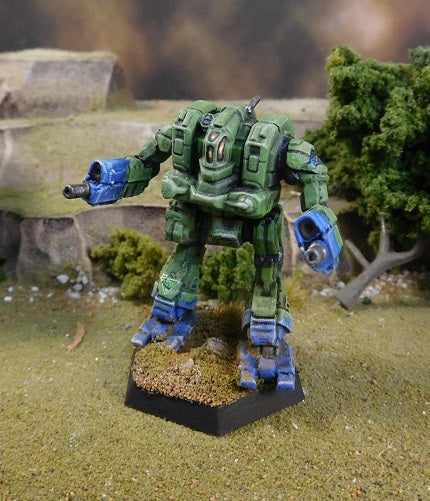 Painted Battletech Cataphract 3X, Liao Guards