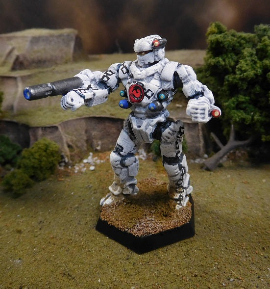 Painted Battletech Black Knight, DCMS 7th Ghost