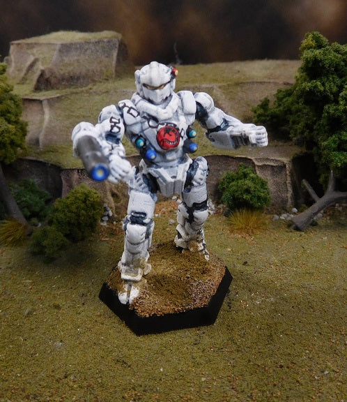 Painted Battletech Black Knight, DCMS 7th Ghost