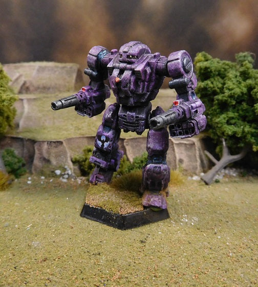 Painted Battletech Gargoyle, Raven Alliance Corvis Keshik