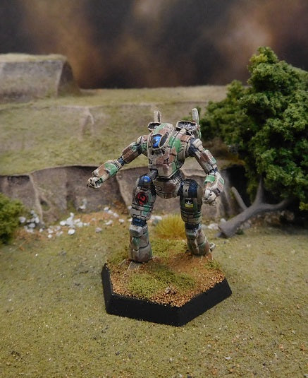 Painted Battletech Ostscout, DCMS Arkab Legion