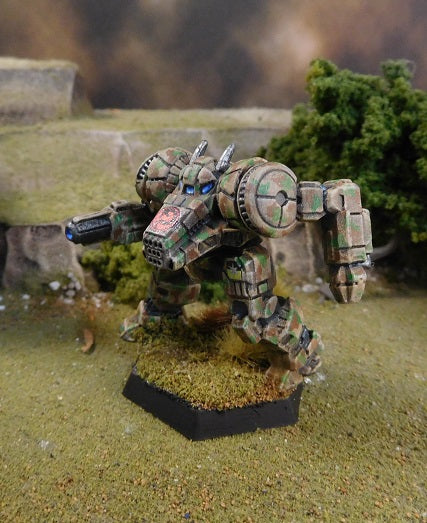 Painted Battletech Dragon, reposed, Kurita Arkab Legion