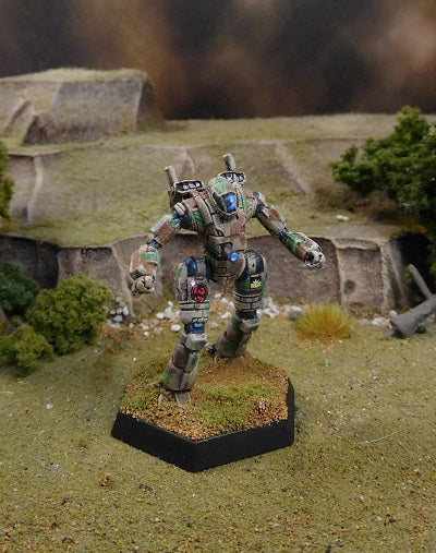 Painted Battletech Ostscout, DCMS Arkab Legion