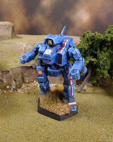 Painted Battletech Cyclops - House Davion Brigade of Guards