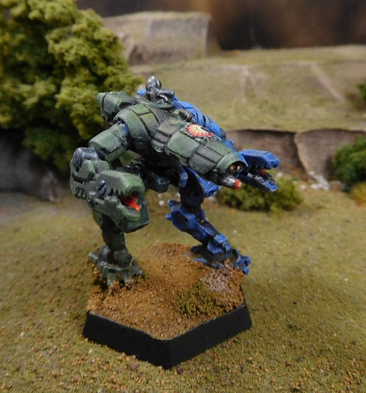 Painted Battletech Crab - Davion Swordsworn