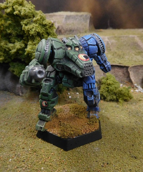 Painted Battletech Dragon reposed - Davion Swordsworn