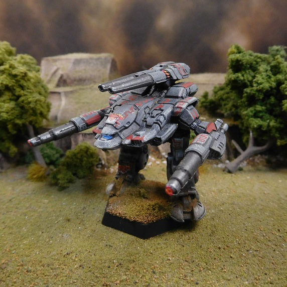 PAinted Battletech Stone Rhino, Clan Wolf Iron Keshik