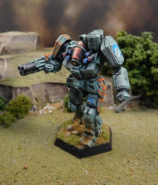 Painted Battletech Batllemaster 2C, Fox Khanate