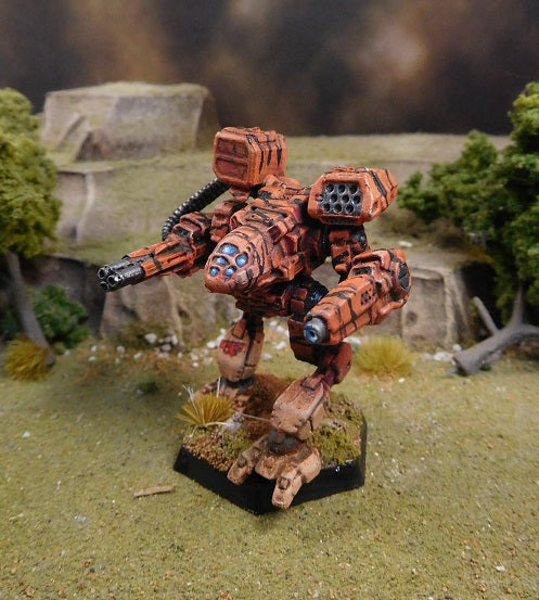 Painted Battletech Savage Wolf B, Wolf Clan Gamma Galaxy