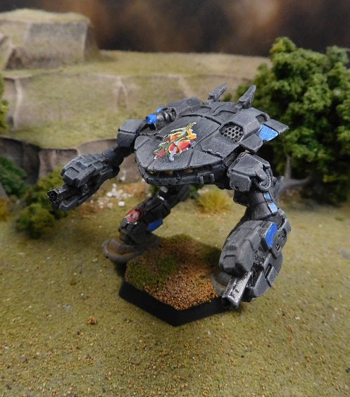 Painted Battletech King Crab Gauss Variant - DCMS Ryuken-Go