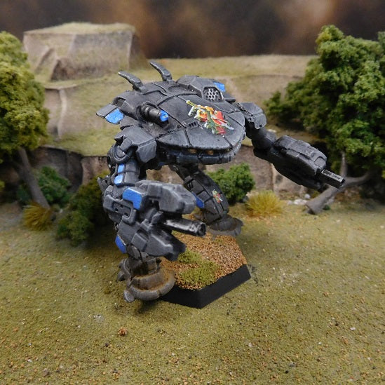 Painted Battletech King Crab Gauss Variant - DCMS Ryuken-Go