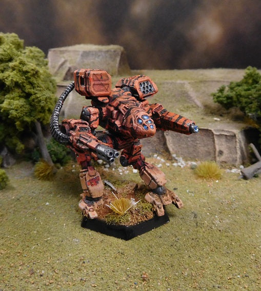 Painted Battletech Savage Wolf B, Wolf Clan Gamma Galaxy