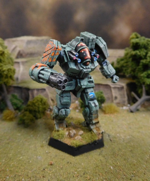 Painted Battletech Batllemaster 2C, Fox Khanate