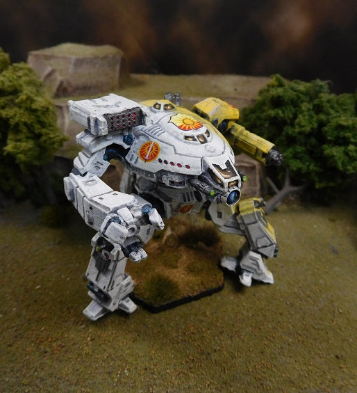 Painted Battletech Ares Tripod Aphrodite, Davion Dawn Guards
