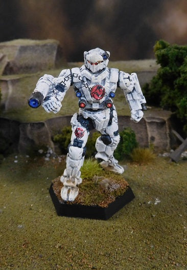 Painted Battletech Black Knight, Kurita 7th Ghost