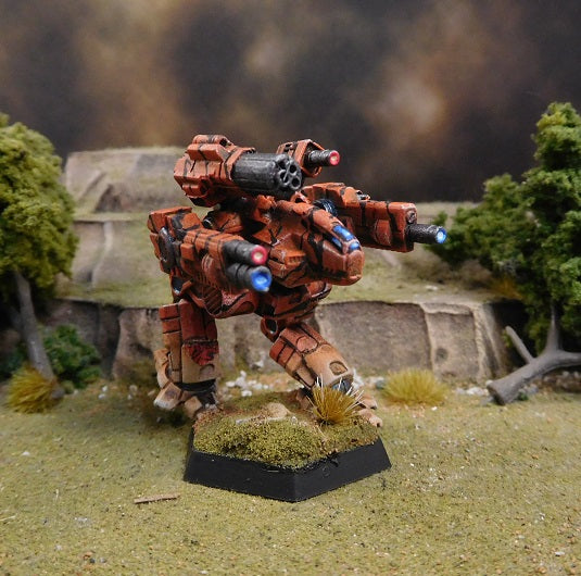 Painted Battletech Ebon Jaguar A, Wolf Clan Gamma Galaxy