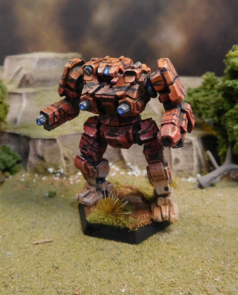 Painted Battletech Regent A, Wolf Clan Gamma Galaxy
