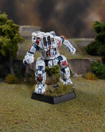 Painted Battletech Hunchback, Kurita 2nd Ghost Regiment