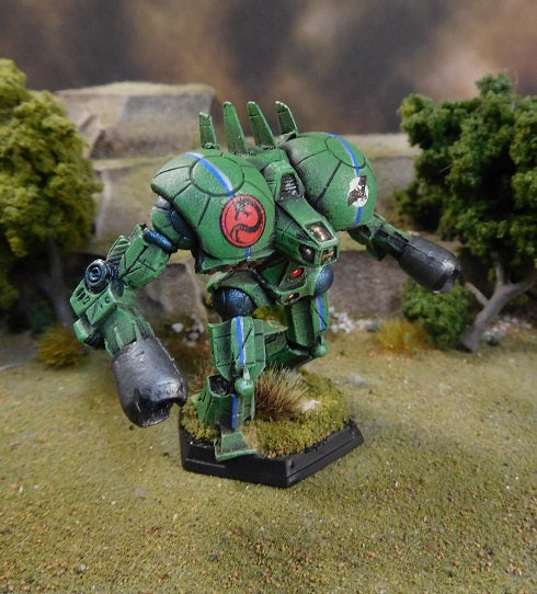 Painted Battletech Ninja-To, Kurita 3rd Proserpina Hussars