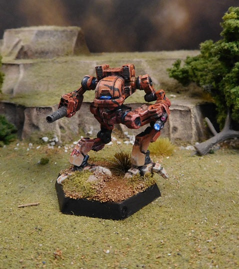 Painted Battletech Uller Prime, Wolf Clan Gamma Galaxy